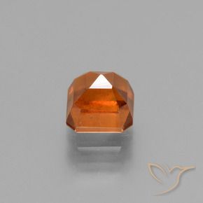 granate hessonita Naranja oscuro natural de 1.67 ct, Corte Octágono / Esmeralda, VS-SI