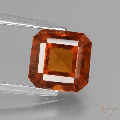 2.59ct Natural Naranja rojizo granate hessonita, corte esmeralda, VS