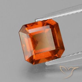 granate hessonita Naranja rojizo natural de 2.59 ct, Corte Octágono / Esmeralda, VS