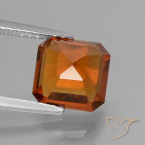 granate hessonita Naranja rojizo natural de 2.59 ct, Corte Octágono / Esmeralda, VS