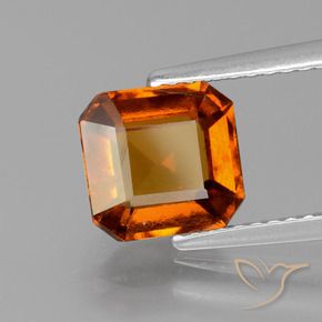 granate hessonita Naranja rojizo natural de 2.44 ct, Corte Octágono / Esmeralda, VS-SI