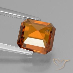 granate hessonita Naranja rojizo natural de 2.44 ct, Corte Octágono / Esmeralda, VS-SI