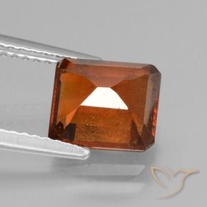 granate hessonita Naranja fuego natural de 2.84 ct, Corte Octágono / Esmeralda, VS-SI