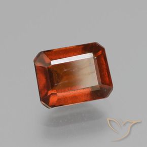 granate hessonita Naranja oscuro natural de 2.50 ct, Corte Octágono / Esmeralda, VS-SI