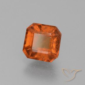granate hessonita Naranja medio natural de 1.56 ct, Corte Octágono / Esmeralda, VS-SI