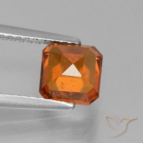granate hessonita Naranja rojizo natural de 1.64 ct, Corte Octágono / Esmeralda, VS