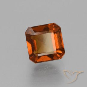 granate hessonita Naranja oscuro natural de 1.76 ct, Corte Octágono / Esmeralda, VS