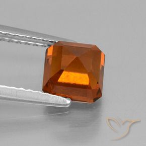 granate hessonita Naranja oscuro natural de 1.76 ct, Corte Octágono / Esmeralda, VS