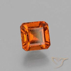 granate hessonita Ámbar naranja natural de 1.57 ct, Corte Octágono / Esmeralda, VS-SI
