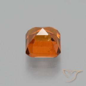 granate hessonita Ámbar naranja natural de 1.57 ct, Corte Octágono / Esmeralda, VS-SI