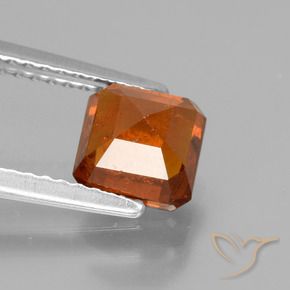 granate hessonita Naranja fuego natural de 1.70 ct, Corte Octágono / Esmeralda, VS-SI
