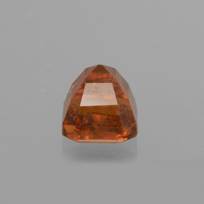 Granate hessonita naranja natural de 1,22 ct, corte esmeralda, VS-SI