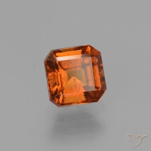 granate hessonita Naranja rojizo natural de 0.92 ct, Corte Octágono / Esmeralda, VS