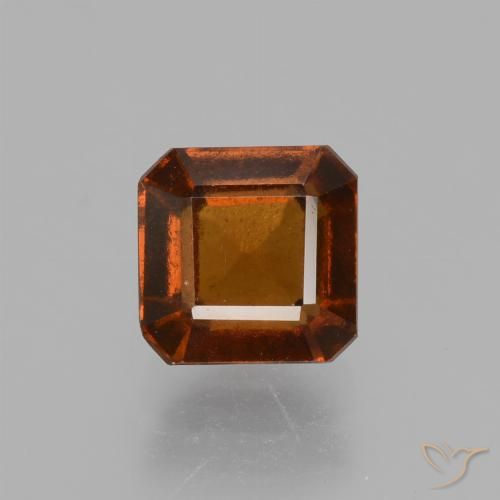 1.62ct Natural Ámbar naranja granate hessonita, corte esmeralda, VS