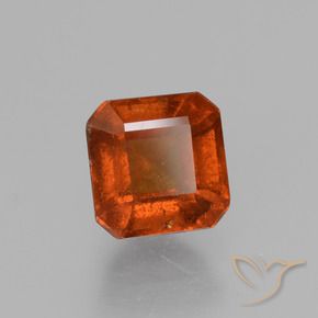 granate hessonita Ámbar naranja natural de 1.59 ct, Corte Octágono / Esmeralda, VS-SI