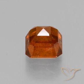 granate hessonita Ámbar naranja natural de 1.59 ct, Corte Octágono / Esmeralda, VS-SI