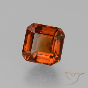 granate hessonita Naranja oscuro natural de 1.55 ct, Corte Octágono / Esmeralda, VS