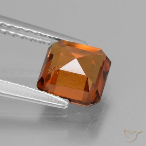 granate hessonita Naranja oscuro natural de 1.47 ct, Corte Octágono / Esmeralda, VS