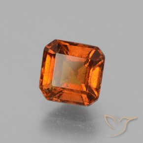 granate hessonita Naranja medio natural de 1.60 ct, Corte Octágono / Esmeralda, VS-SI