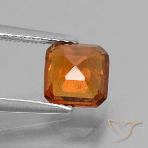 granate hessonita Naranja medio natural de 1.60 ct, Corte Octágono / Esmeralda, VS-SI
