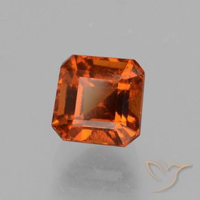 granate hessonita Naranja oscuro natural de 1.80 ct, Corte Octágono / Esmeralda, VS