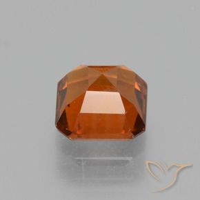granate hessonita Ámbar naranja natural de 1.52 ct, Corte Octágono / Esmeralda, VS
