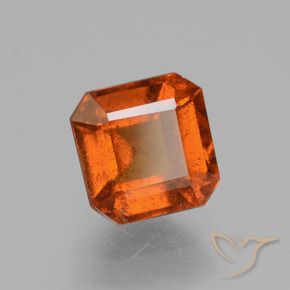 granate hessonita Ámbar naranja natural de 1.87 ct, Corte Octágono / Esmeralda, VS