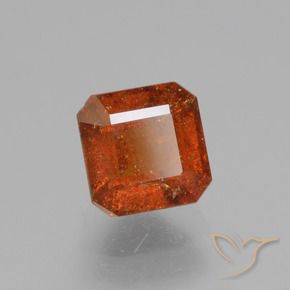 granate hessonita Naranja oscuro natural de 1.61 ct, Corte Octágono / Esmeralda, VS-SI
