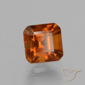 granate hessonita Naranja oscuro natural de 1.57 ct, Corte Octágono / Esmeralda, VS