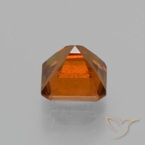 granate hessonita Naranja oscuro natural de 1.57 ct, Corte Octágono / Esmeralda, VS