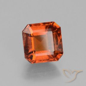 granate hessonita Ámbar naranja natural de 2.18 ct, Corte Octágono / Esmeralda, VS-SI