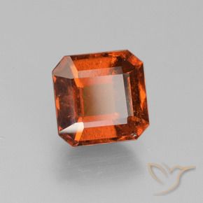 granate hessonita Ámbar naranja natural de 2.13 ct, Corte Octágono / Esmeralda, VS