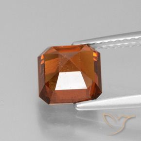 granate hessonita Ámbar naranja natural de 2.13 ct, Corte Octágono / Esmeralda, VS
