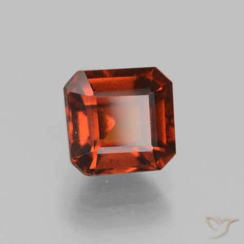 granate hessonita Naranja rojizo oscuro natural de 2.04 ct, Corte Octágono / Esmeralda, VS