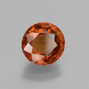 granate hessonita Naranja canela natural de 2.95 ct, Corte Redondo, VS-SI