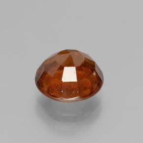 granate hessonita Naranja canela natural de 2.95 ct, Corte Redondo, VS-SI