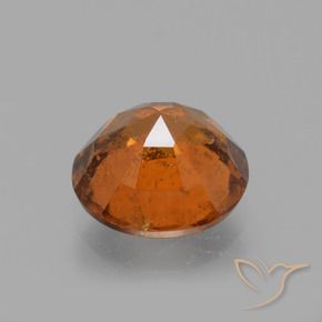 granate hessonita Naranja oscuro natural de 1.90 ct, Redondo, VS-SI