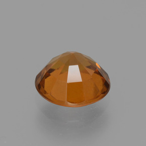 Granate hessonita naranja natural de 2,53 ct, corte redondo, VS