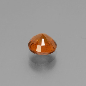 Granate hessonita naranja natural de 1,28 ct, corte redondo, VS-SI