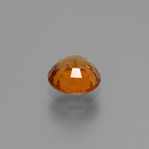 Granate hessonita naranja natural de 1,24 ct, corte redondo, VS