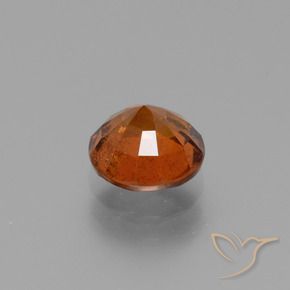 granate hessonita Ámbar naranja natural de 1.90 ct, Redondo, VS-SI
