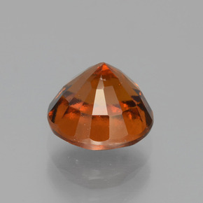 Granate hessonita naranja natural de 1,83 ct, corte redondo, VS