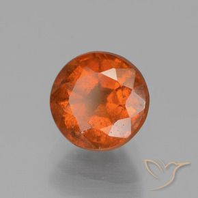 granate hessonita Naranja medio natural de 1.71 ct, Corte Redondo, VS