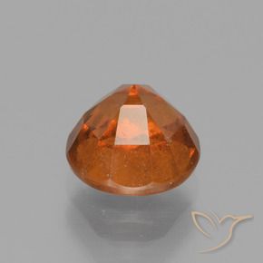 granate hessonita Naranja medio natural de 1.71 ct, Corte Redondo, VS