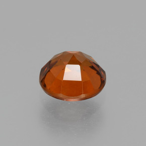 Granate hessonita naranja natural de 1,24 ct, corte redondo, VS
