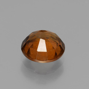 granate hessonita Naranja canela natural de 1.30 ct, Corte Redondo, VS