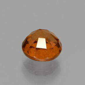 Granate hessonita naranja natural de 1,42 ct, corte redondo, VS