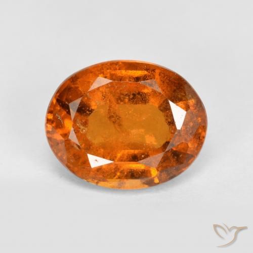 2.92ct Natural Naranja medio Granate Hessonita, Ovalada, VS-SI
