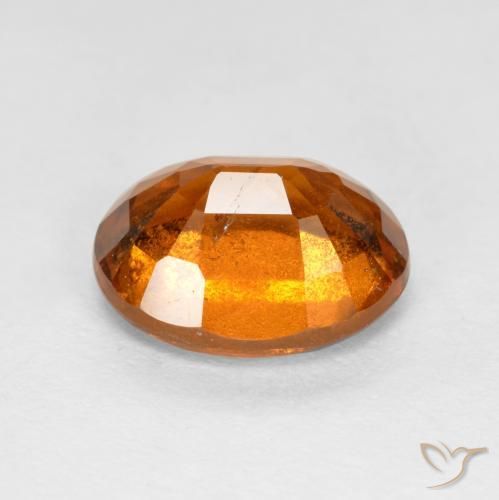 granate hessonita Naranja medio natural de 2.92 ct, Ovalada, VS-SI
