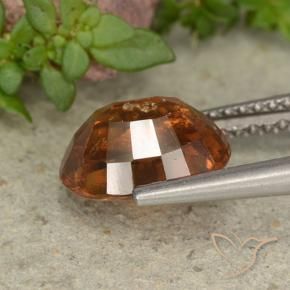 granate hessonita Naranja oscuro natural de 2.79 ct, Ovalada, VS